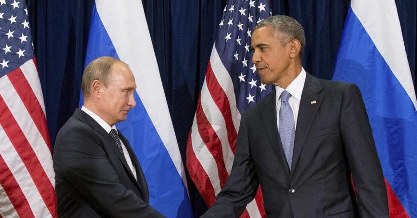 Obama e Putin durante un incontro bilaterale nel settembre 2015